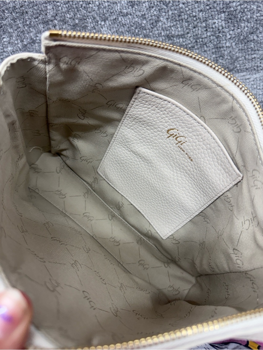 Gigi New York Crossbody Bag Leather Purse Black Ivory Tassel Haircalf Spotted - Picture 14 of 15